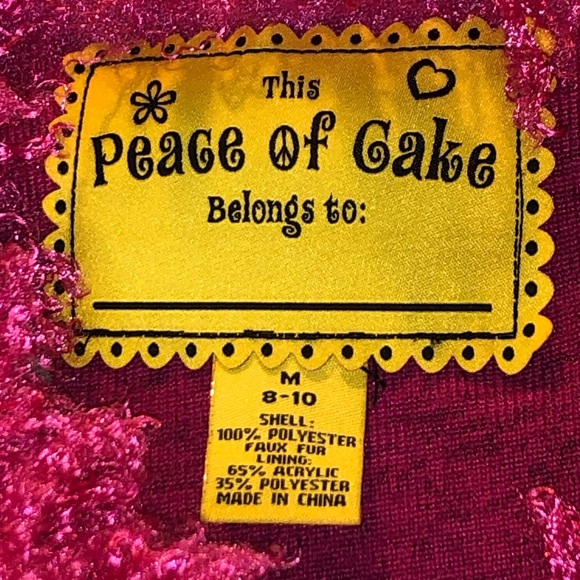 PEACE OF CALE Girls Hot pink Curly Sue Best. Item# 0096 - Picture 5 of 6